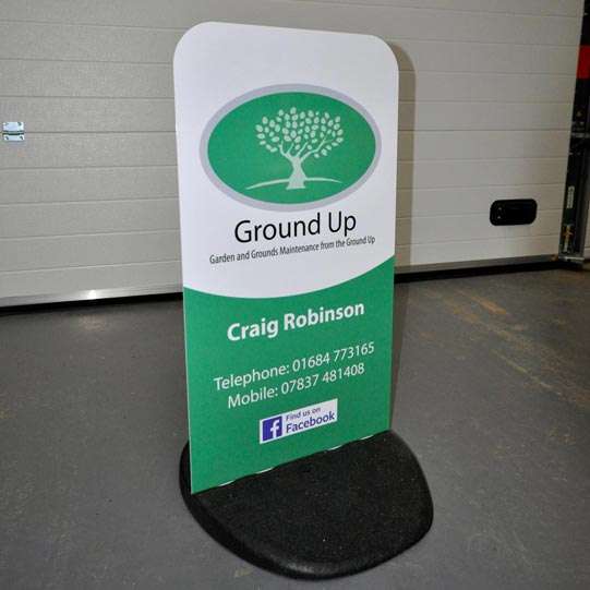 Standing sign