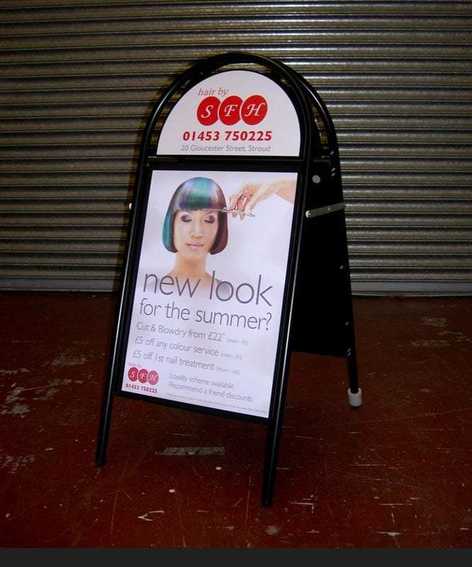 Standing sign